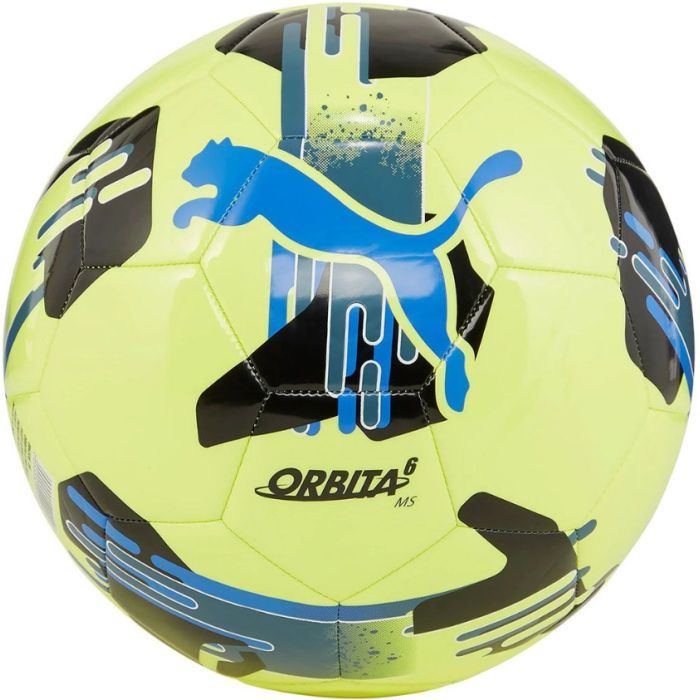 Мяч футбольный Puma Orbita 6 MS 084335-08 жовтий, чорний, синій 5 (4067981502660)
