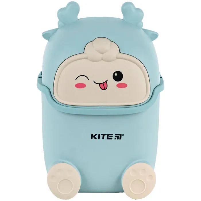 Корзина для бумаг Kite Настольный мусорный контейнер, голубой (K24-009-4)