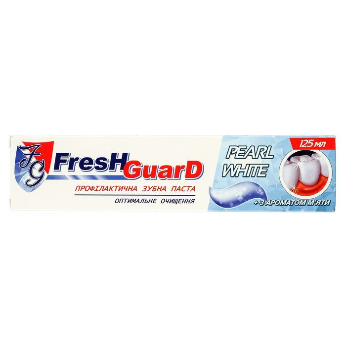 Зубна паста Fresh Guard Pearl White 125 мл (3800031756016)