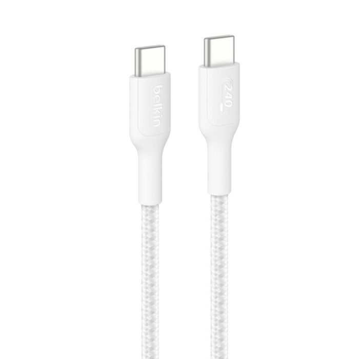 Дата кабель USB-C to USB-C 3.0m 240W black Belkin (CAB025HQ3MBK)