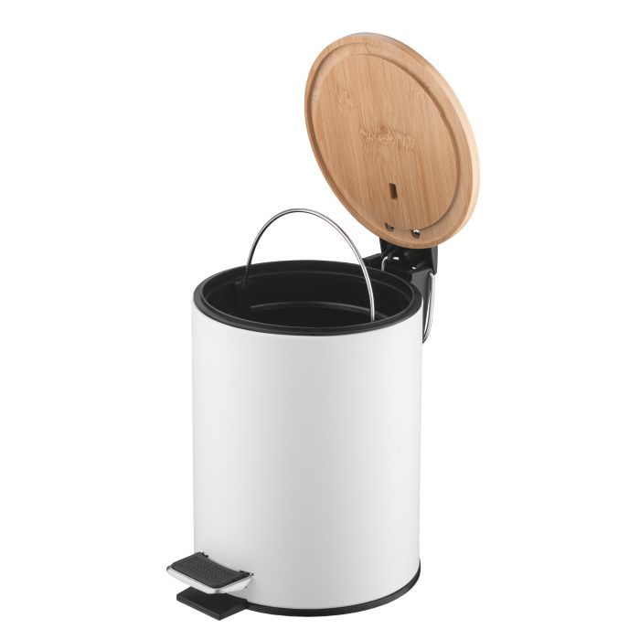 Контейнер для сміття Ardesto Minimalism З педаллю Білий 3 л (ARHB3601WB) зображення 3