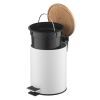 Контейнер для сміття Ardesto Minimalism З педаллю Білий 3 л (ARHB3601WB) зображення 4