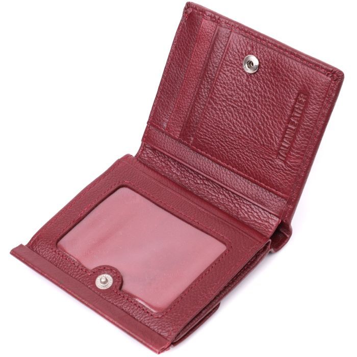 Гаманець ST Leather З натуральної шкіри Бордовий (22544) зображення 5