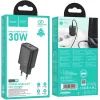 Зарядное устройство HOCO N62 USB-C PD30W black (6942007644297) изображение 2