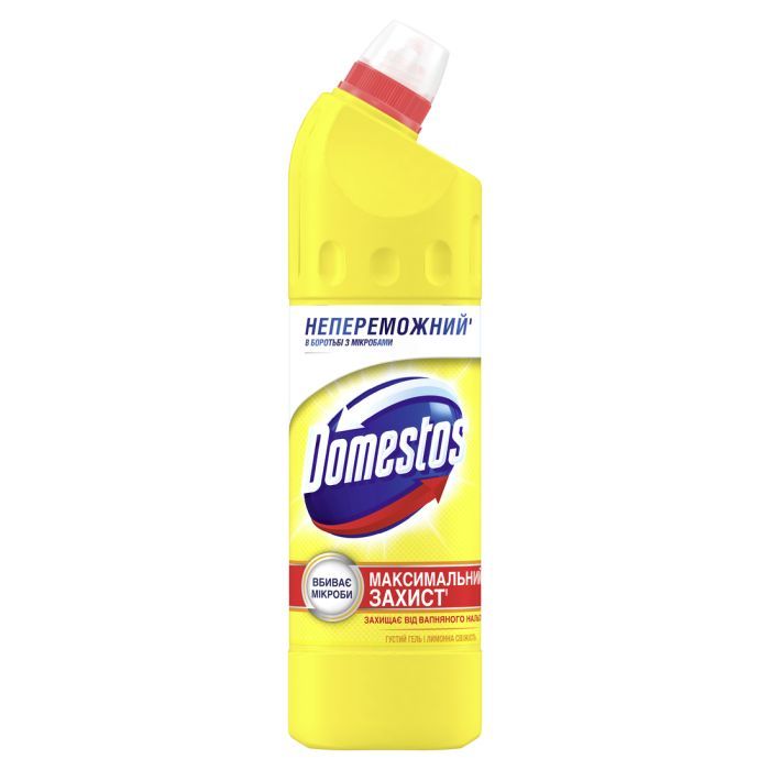 Жидкость для чистки ванн Domestos Максимальная Защита Лимонная свежесть 24 часа 750 мл (8720181679049)