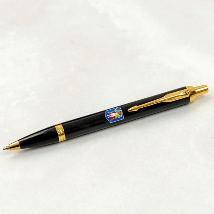 Ручка шариковая Parker IM 17 CITY Black GT BP Герб Киева (22032_C0010u) изображение 2