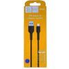 Дата кабель USB 2.0 AM to Lightning 1.0m 2.4A silicone black Denmen (DM-D42L-BK) изображение 3