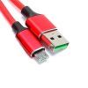 Дата кабель USB 2.0 AM to Micro 5P 1.0m 2.4A braided red XO (NB143-M1-RD) изображение 2