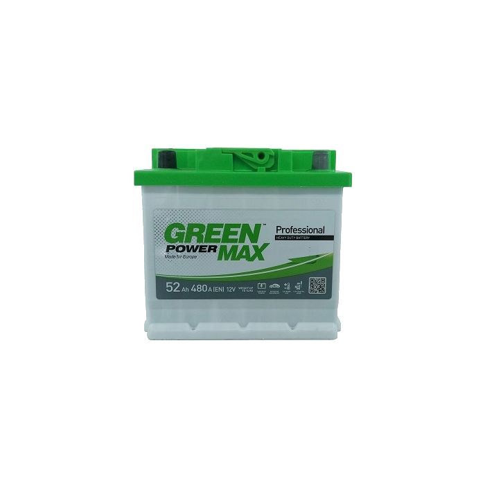 Акумулятор автомобільний GREEN POWER MAX 52Ah Ев (-/+) (000022374)