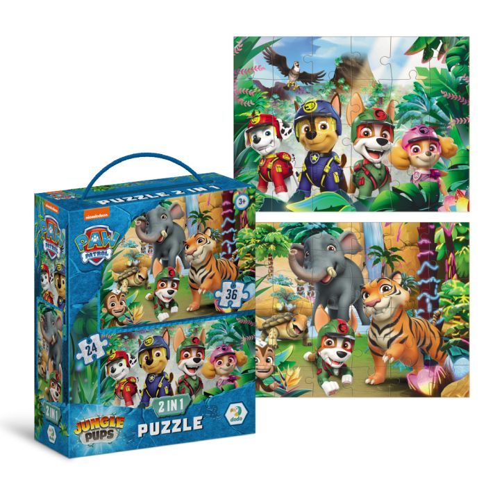 Пазл DoDo 2 в 1 Paw Patrol. Приключения в Джунглях (200572) изображение 2