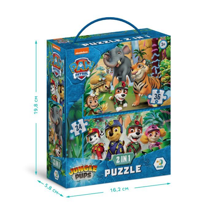 Пазл DoDo 2 в 1 Paw Patrol. Приключения в Джунглях (200572) изображение 4