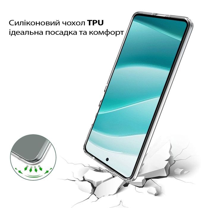 Чехол для мобильного телефона BeCover Motorola Edge 60 Fusion Transparent (713773) изображение 3