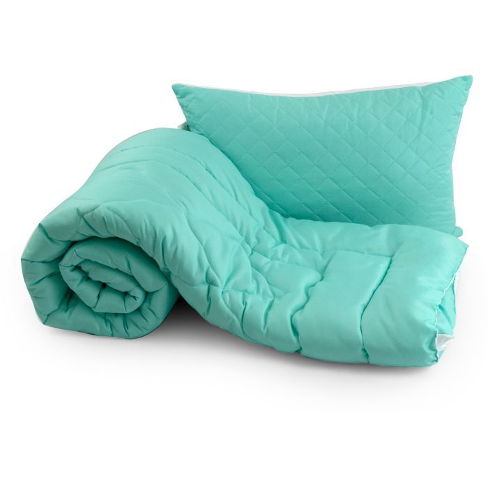 Ковдра Руно набір ковдра 140х205 + 1 подушка 50х70 силіконова Бірюзовий (К_924.52СЛ200_Бірюзовий) зображення 2