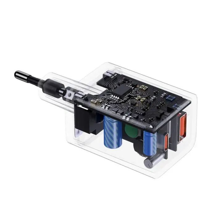 Зарядное устройство Baseus 1xUSB-C 30W + 1xUSB white (CCSUPP-E02) изображение 8