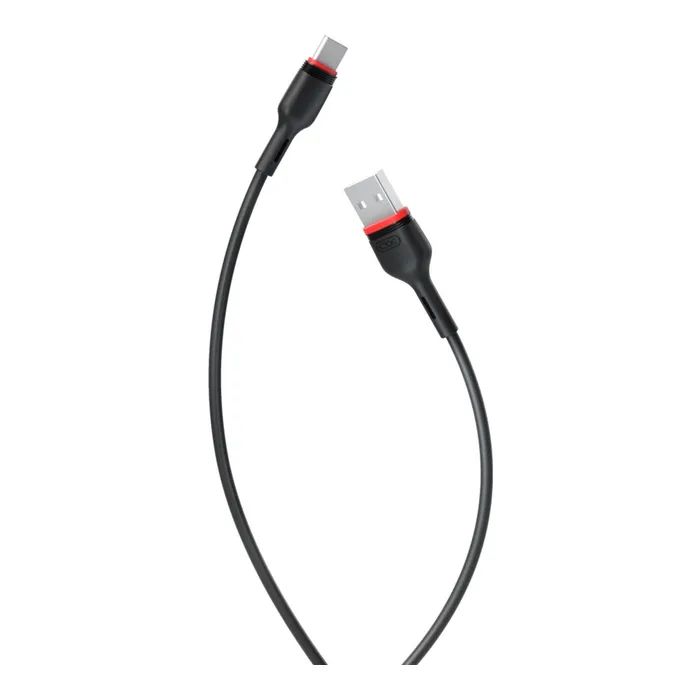 Дата кабель USB 2.0 AM to USB-C 1.0m 2.4A NB-P171 black XO (6920680873685)