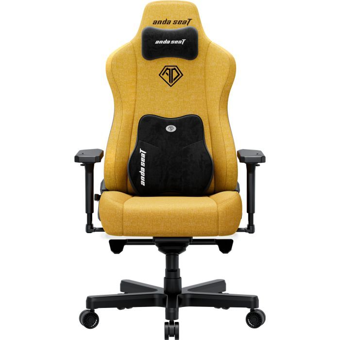 Кресло игровое Anda Seat Kaiser 3E Fabric XL Bright Yellow (AD23YC-XL-09-Y-CF-Y01)