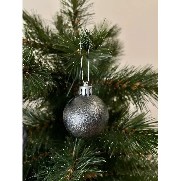 Елочная игрушка Chomik пластикові кульки компл. 31шт, 3см, сіро-сині (5900779877160_1) изображение 4