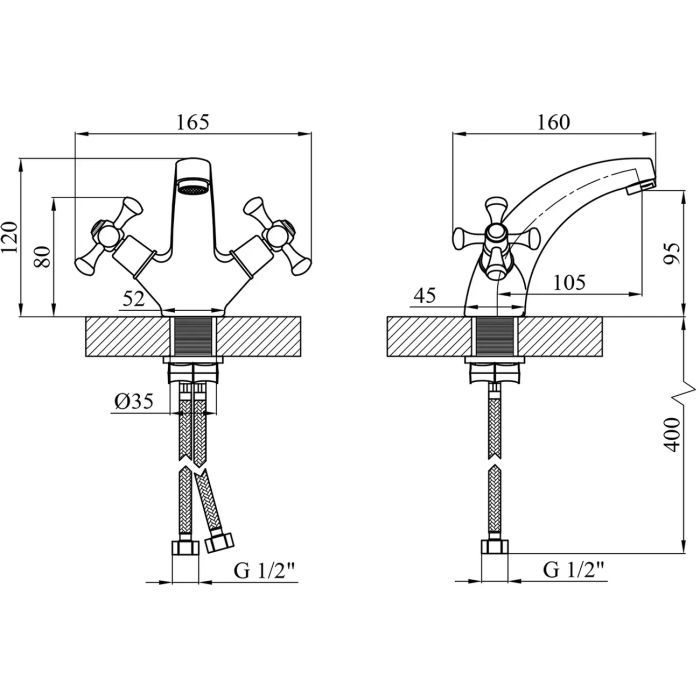 Змішувач Kroner Rhein-C010 (CV018074) зображення 7