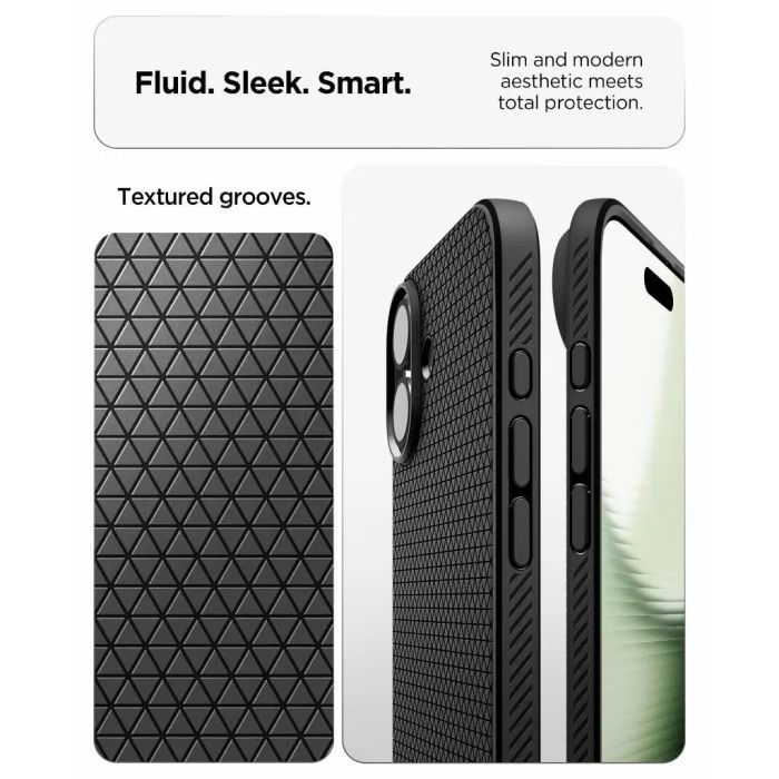 Чохол до мобільного телефона Spigen Liquid Air iPhone 17 Matte Black (ACS10369) зображення 5