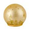 Украшение декоративное Chomik світильник Куля, скляний, LED 12x11см, золотий (5900779881846)