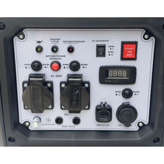 Генератор Forte інверторний FG6500iE 5kW, стартер ручний, електричний , 11л. (148252) зображення 6