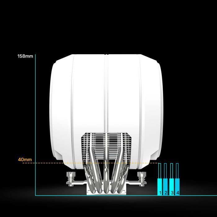 Кулер для процессора Zalman ZET5WHITE изображение 13