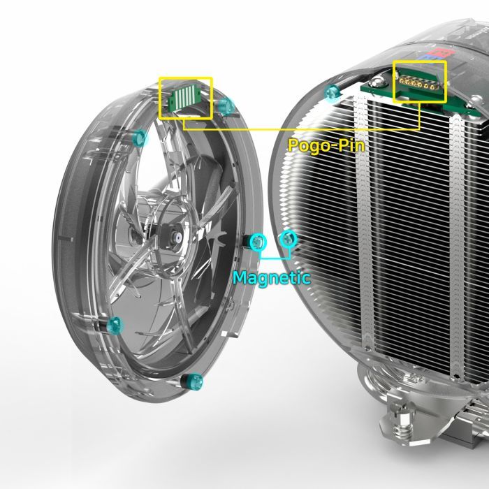 Кулер для процессора Zalman ZET5WHITE изображение 8