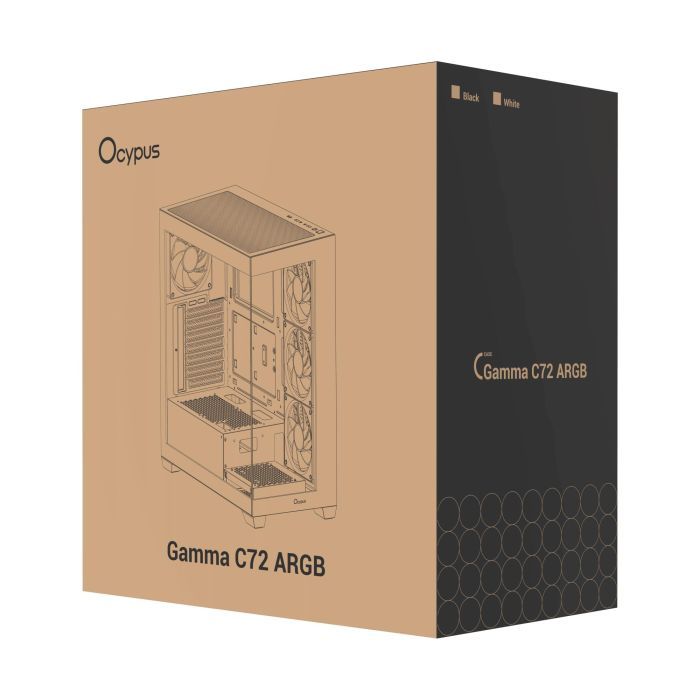 Корпус для ПК OCYPUS GAMMA C72 WH ARGB (GAMMA-C72-WHD400XX-GL) изображение 12