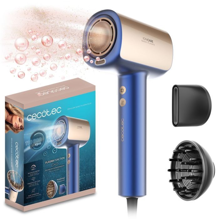 Фен Cecotec DryGlam Nano Plasma Aluminum (A01_EU01_101440)