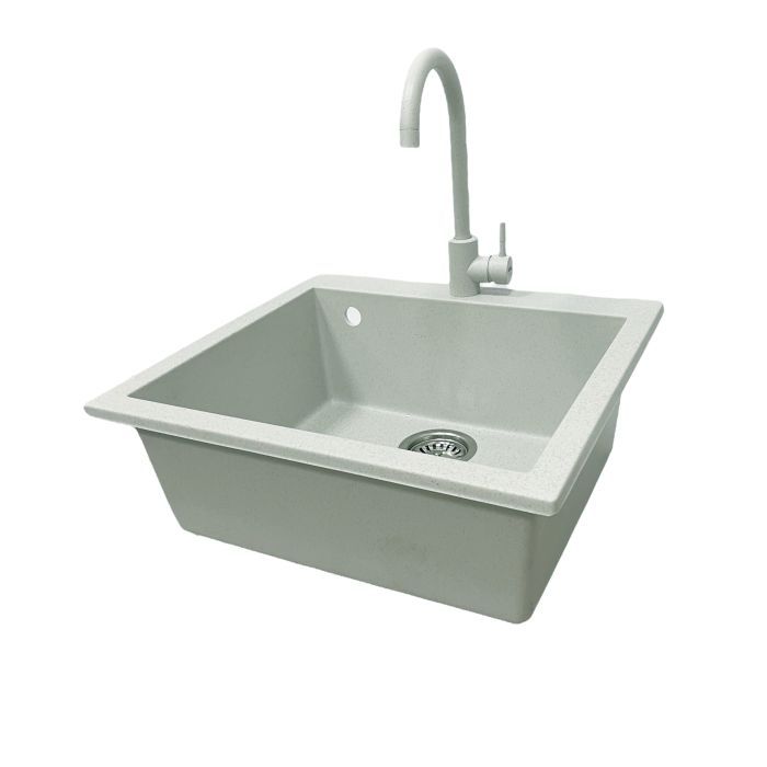 Мойка кухонная Adamant Univer Old stone + змішувач + дозатор (4824296902110) изображение 3