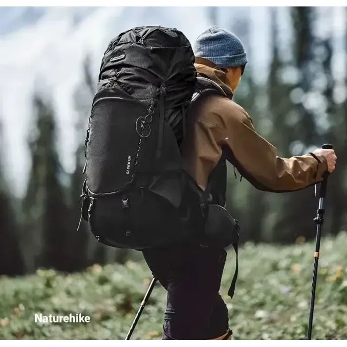 Рюкзак туристический Naturehike Helium CNK2450XB014, 70 л, чорний, M (6975641883876) изображение 4