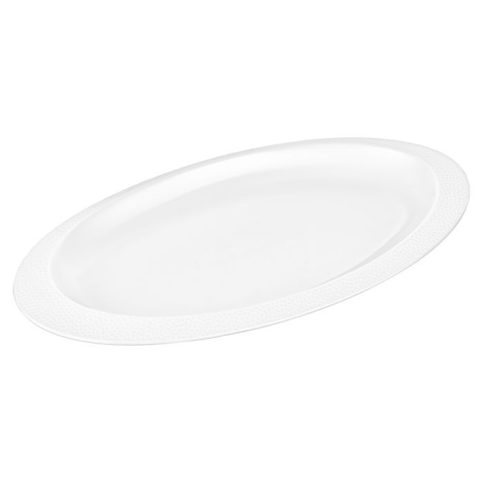 Блюдо Ardesto Ancona 27.2х15.7х2.5см порцеляна, овальне, біле (AR3556)
