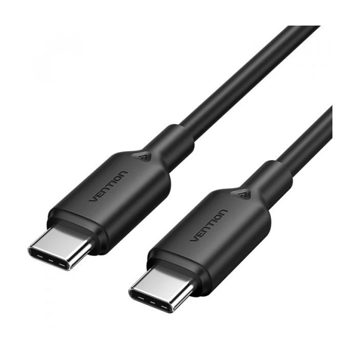Дата кабель USB-C to USB-C 1.0m 60W black VENTION (TRCBF)
