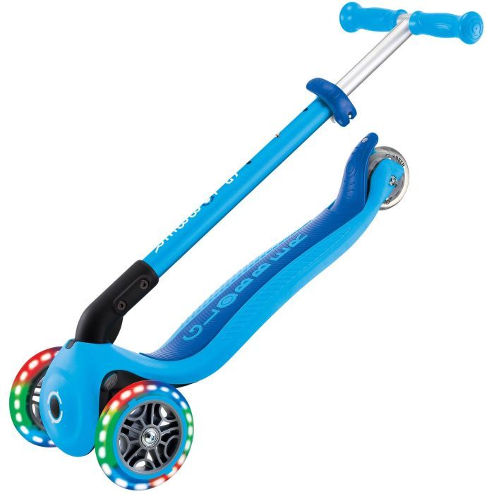 Самокат Globber серії Primo Foldable Lights блакитний Колеса з підсвічуванням (432-101-3) изображение 12