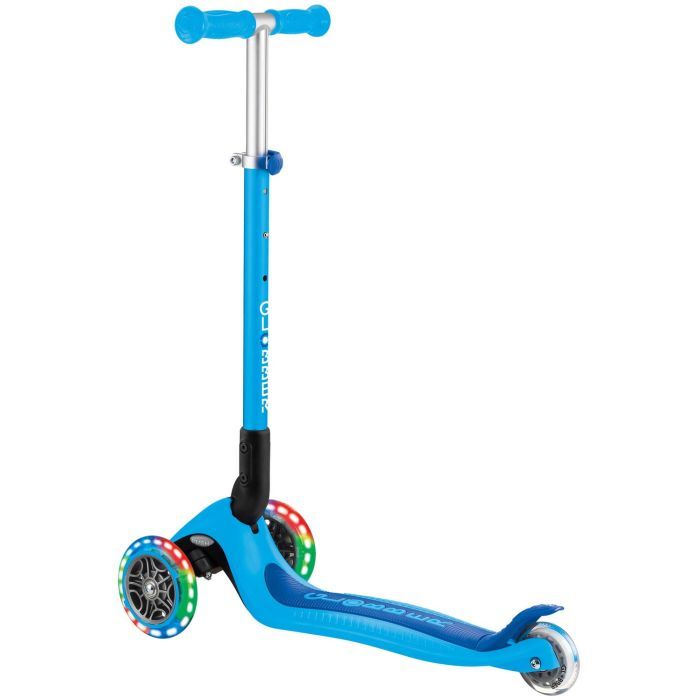 Самокат Globber серії Primo Foldable Lights блакитний Колеса з підсвічуванням (432-101-3) изображение 4