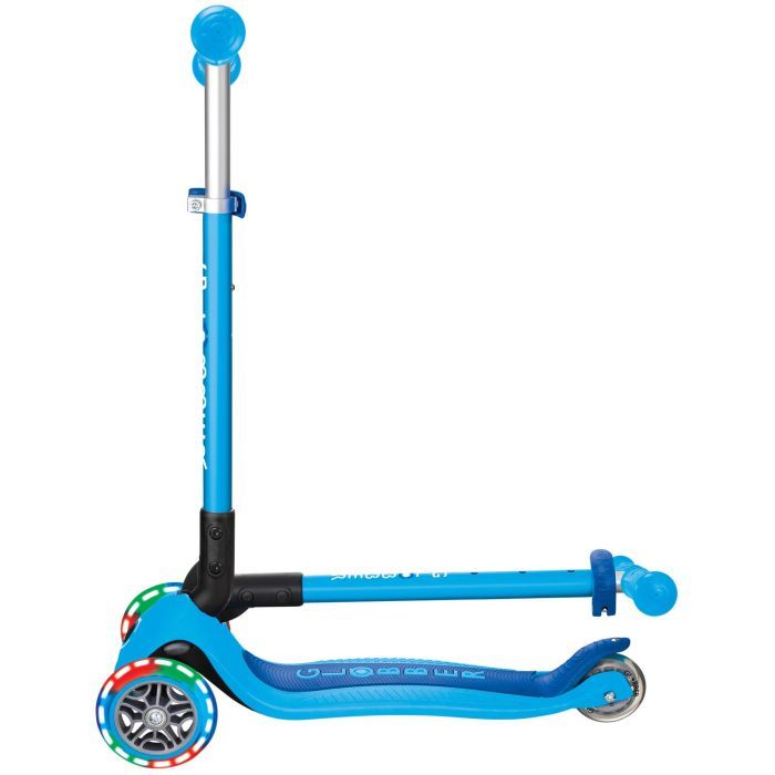 Самокат Globber серії Primo Foldable Lights блакитний Колеса з підсвічуванням (432-101-3) изображение 9