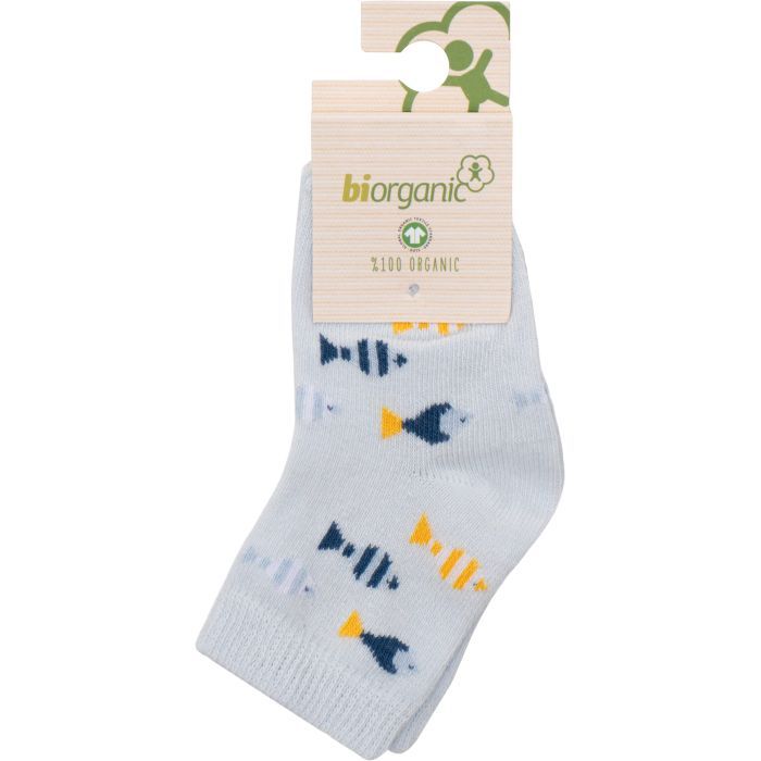 Носки детские Bibaby с рыбками (68377-18-24-blue)