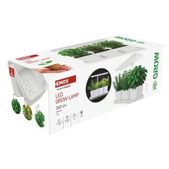 Настільна лампа EMOS LED лампа для рослин 7 W з таймером (Z7904) зображення 9