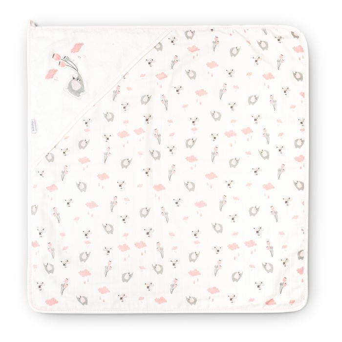 Рушник для купання дитячий Bibaby зі слоником (66304-cream)