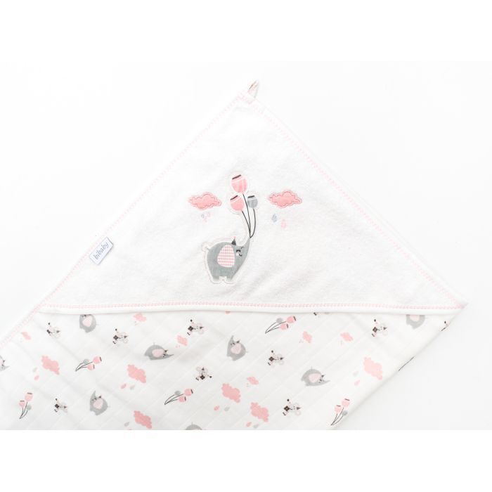 Рушник для купання дитячий Bibaby зі слоником (66304-cream) зображення 3