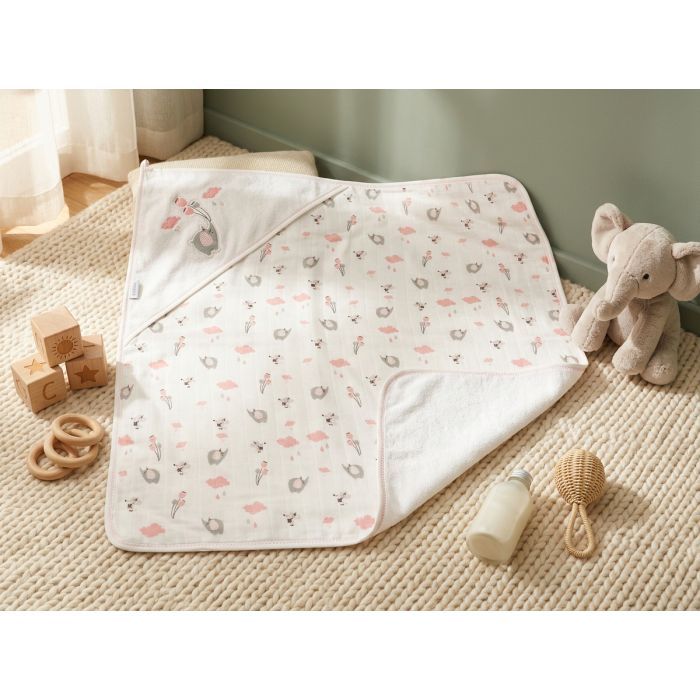 Рушник для купання дитячий Bibaby зі слоником (66304-cream) зображення 5