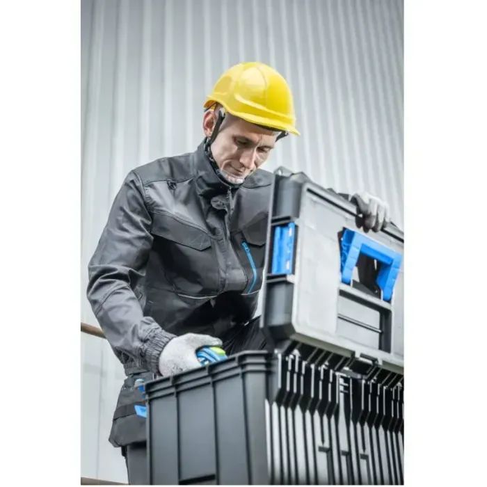 Каска захисна Hoegert PLONER HT5K195 пластик синя, універсальний розмір (HT5K195) зображення 7