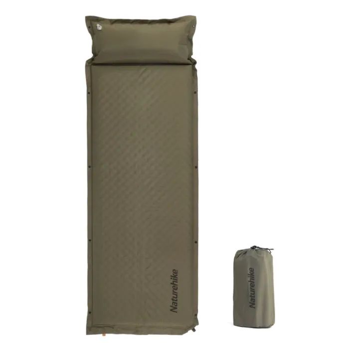 Туристический коврик Naturehike CNK2300DZ014, 60мм, темно-зелений (6976023923357)