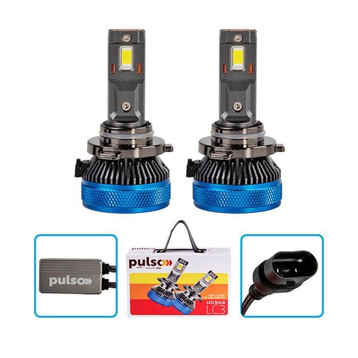 Автолампа PULSO LED-chips 3570 CSP/9-30V/2*65W/13000Lm/6000k (LC3-HB3) изображение 2