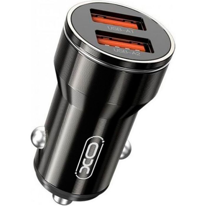 Зарядное устройство XO 2xUSB 12W black (CC48.black)