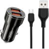 Зарядное устройство XO 2xUSB 12W black (CC48.black) изображение 2