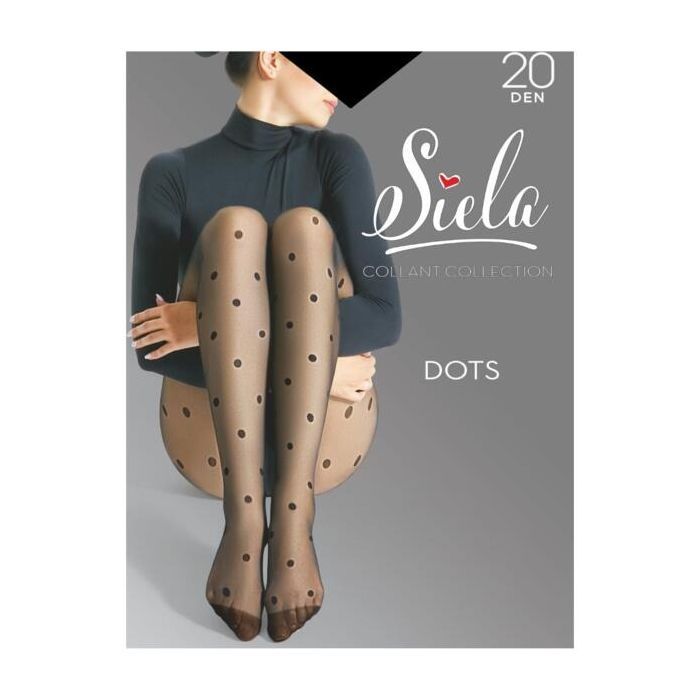 Колготи Siela Collant Dots Big 20 Den Nero - 4 (4823102986968) зображення 2