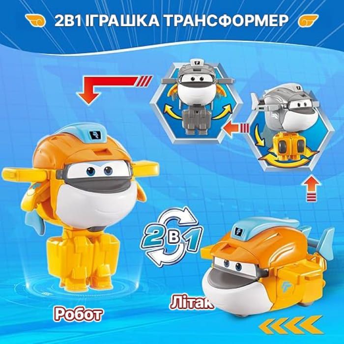 Фигурка Super Wings трансформер Transform-a-Bots Таки (Taki), 5 см (YW780058) изображение 7