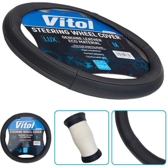 Чохол на руль VITOL M чорн (VLOD-CL106 BK M) зображення 2