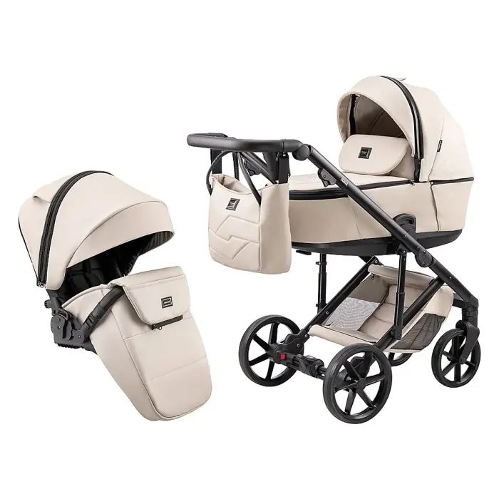 Коляска Adamex 2 в 1 Dolce Eco SA-15 рожева пудра (681945)